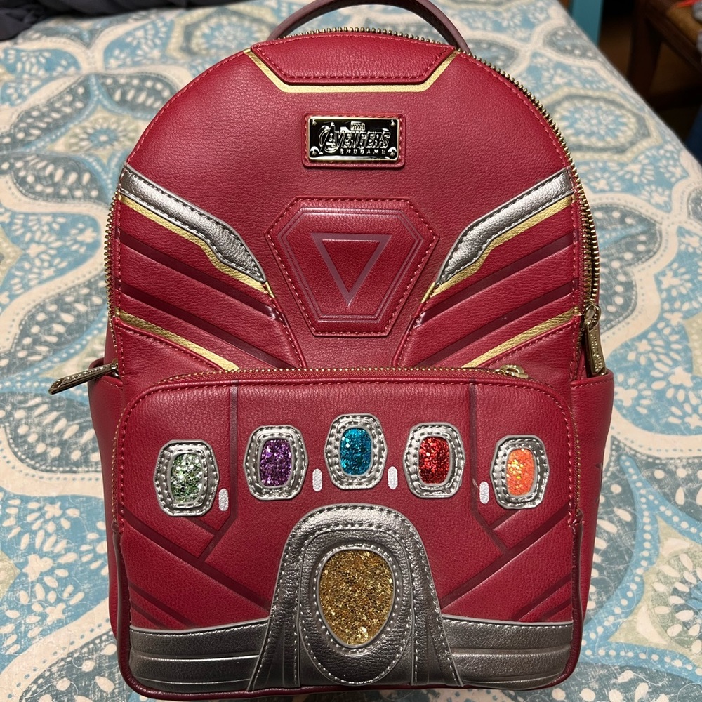 Loungefly Marvel Iron Man Infinity Gauntlet Mini Backpack BNWT